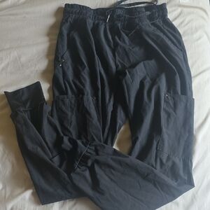 Black Cargo Joggers